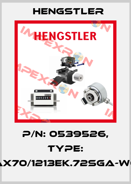 p/n: 0539526, Type: AX70/1213EK.72SGA-W0 Hengstler