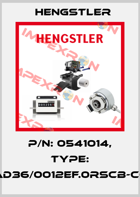 p/n: 0541014, Type: AD36/0012EF.0RSCB-C0 Hengstler