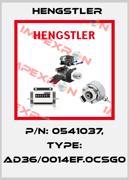 p/n: 0541037, Type: AD36/0014EF.0CSG0 Hengstler