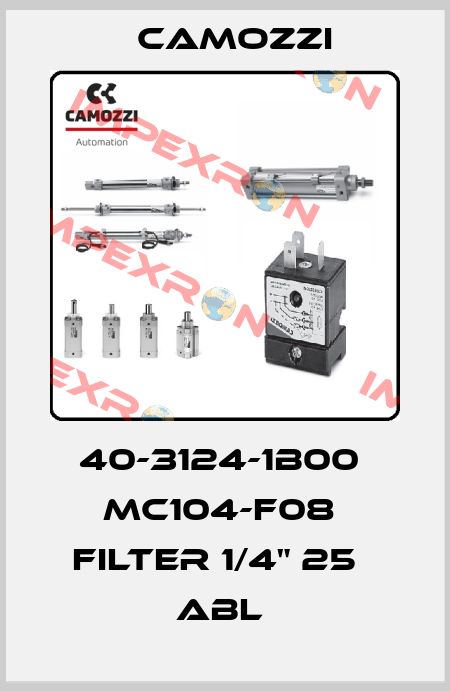 40-3124-1B00  MC104-F08  FILTER 1/4" 25µ ABL  Camozzi