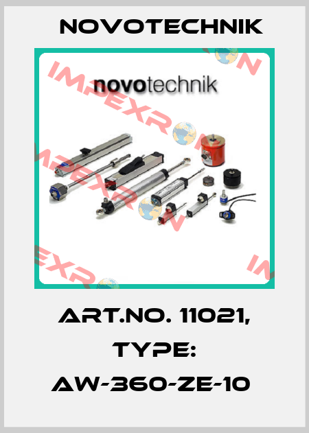 Art.No. 11021, Type: AW-360-ZE-10  Novotechnik