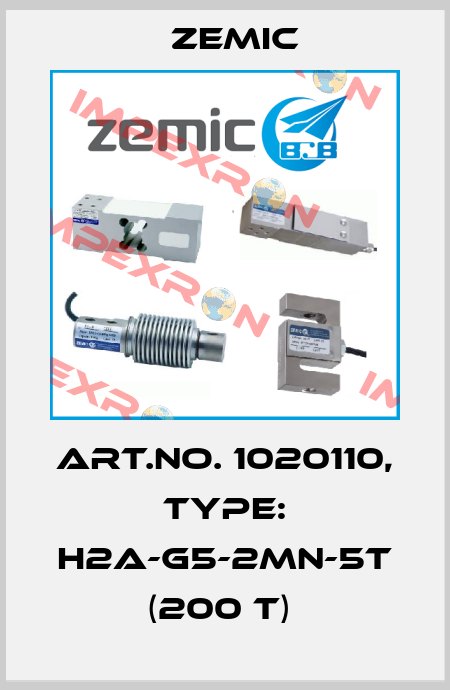 Art.No. 1020110, Type: H2A-G5-2MN-5T (200 t)  ZEMIC