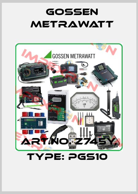 Art.No. Z745Y, Type: PGS10  Gossen Metrawatt
