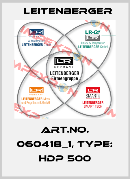 Art.No. 060418_1, Type: HDP 500 Leitenberger