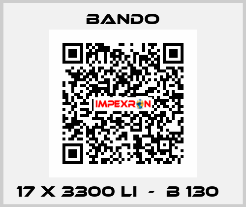 17 x 3300 Li  -  B 130   Bando
