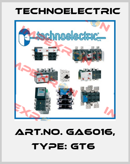 Art.No. GA6016, Type: GT6  Technoelectric