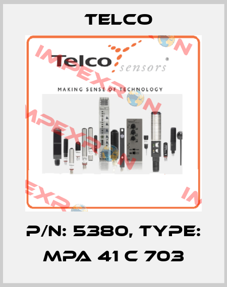 p/n: 5380, Type: MPA 41 C 703 Telco