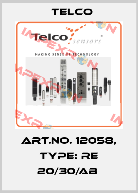 Art.No. 12058, Type: RE 20/30/AB  Telco