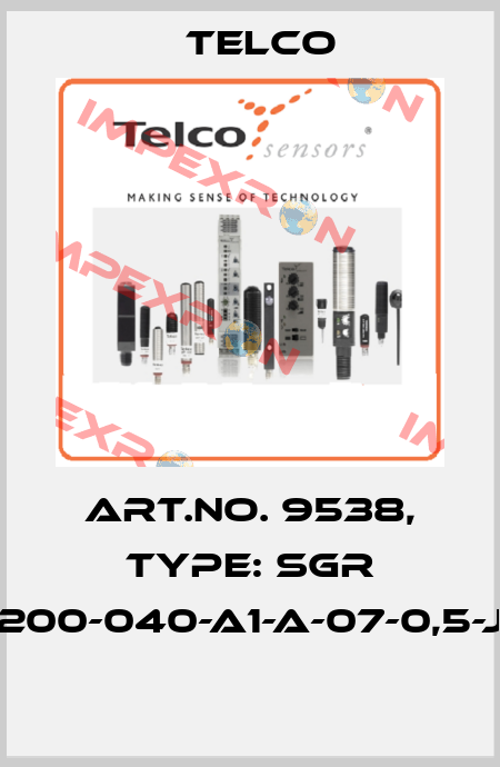 Art.No. 9538, Type: SGR 1-200-040-A1-A-07-0,5-J5  Telco