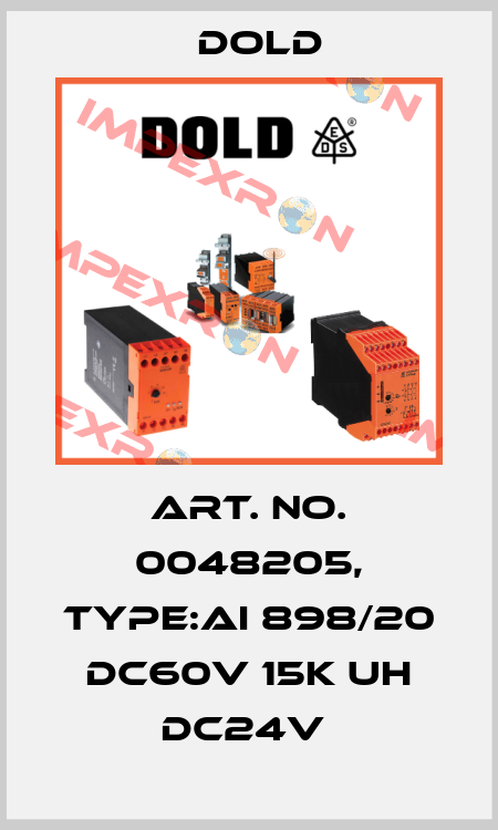 Art. No. 0048205, Type:AI 898/20 DC60V 15K UH DC24V  Dold