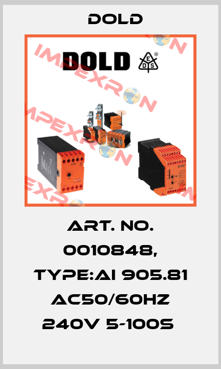 Art. No. 0010848, Type:AI 905.81 AC50/60HZ 240V 5-100S  Dold