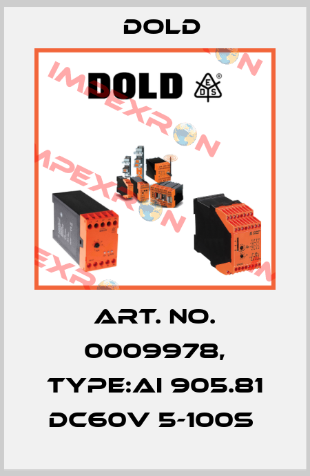 Art. No. 0009978, Type:AI 905.81 DC60V 5-100S  Dold