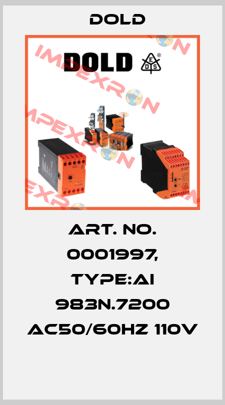 Art. No. 0001997, Type:AI 983N.7200 AC50/60HZ 110V  Dold