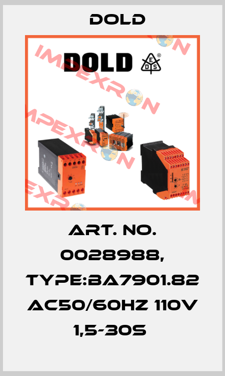 Art. No. 0028988, Type:BA7901.82 AC50/60HZ 110V 1,5-30S  Dold