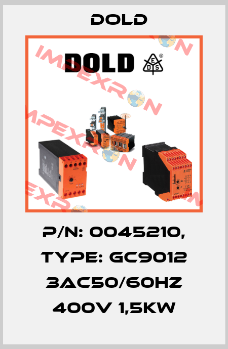 p/n: 0045210, Type: GC9012 3AC50/60HZ 400V 1,5KW Dold