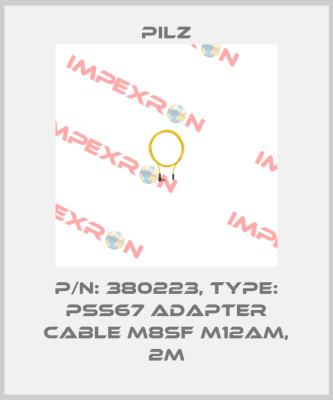p/n: 380223, Type: PSS67 Adapter Cable M8sf M12am, 2m Pilz
