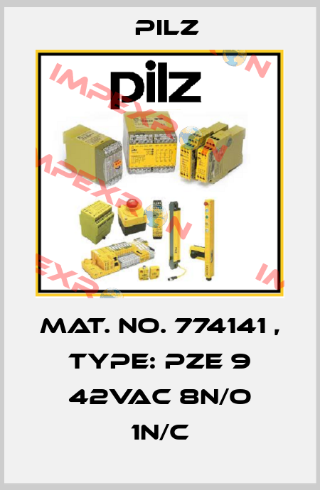 Mat. No. 774141 , Type: PZE 9 42VAC 8n/o 1n/c Pilz