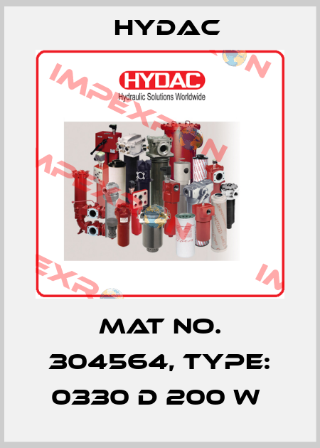 Mat No. 304564, Type: 0330 D 200 W  Hydac