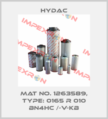 Mat No. 1263589, Type: 0165 R 010 BN4HC /-V-KB Hydac