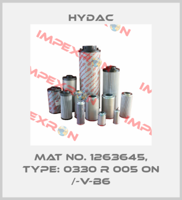 Mat No. 1263645, Type: 0330 R 005 ON /-V-B6 Hydac