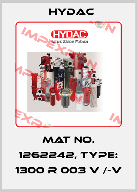 Mat No. 1262242, Type: 1300 R 003 V /-V Hydac