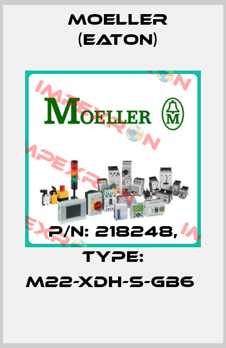 P/N: 218248, Type: M22-XDH-S-GB6  Moeller (Eaton)