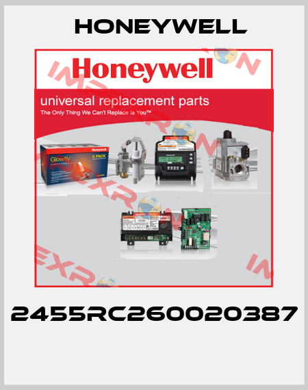 2455RC260020387  Honeywell
