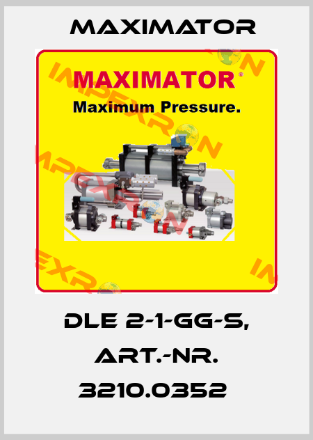 DLE 2-1-GG-S, Art.-Nr. 3210.0352  Maximator