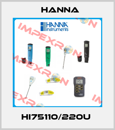 HI75110/220U  Hanna
