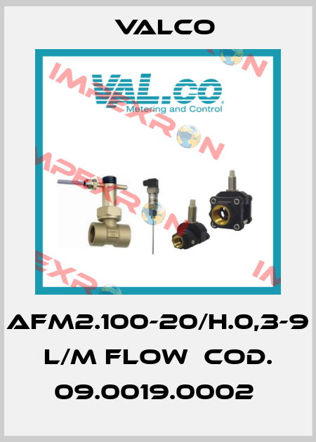 AFM2.100-20/H.0,3-9 L/M FLOW  COD. 09.0019.0002  Valco
