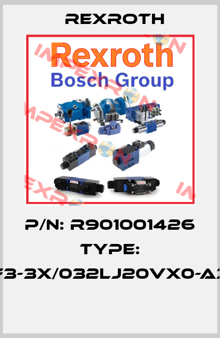 P/N: R901001426 Type: PGF3-3X/032LJ20VX0-A396  Rexroth