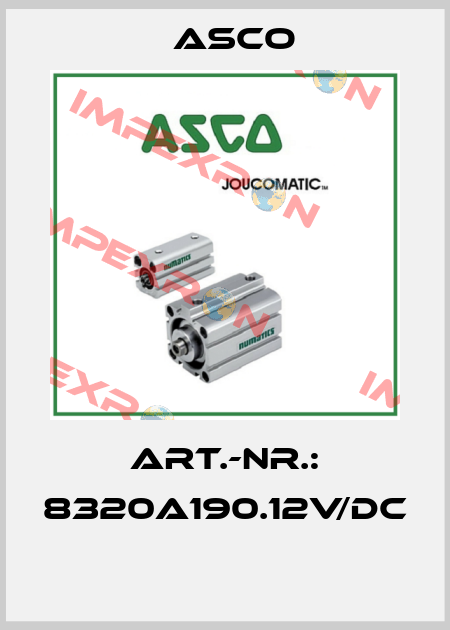 ART.-NR.: 8320A190.12V/DC  Asco