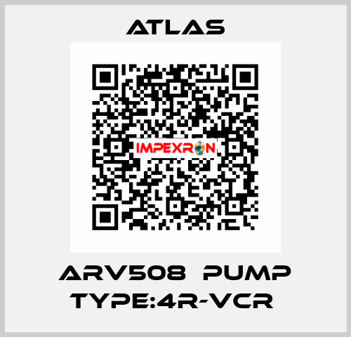 ARV508  PUMP TYPE:4R-VCR  Atlas