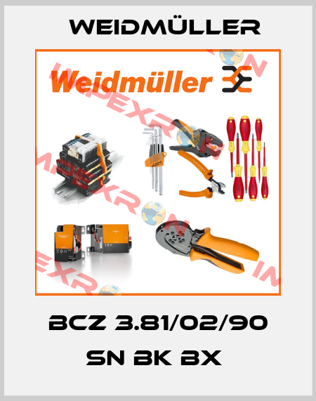 BCZ 3.81/02/90 SN BK BX  Weidmüller