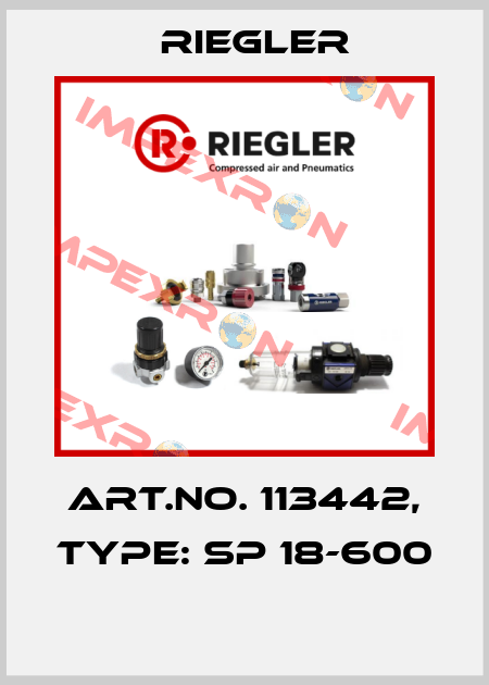 Art.No. 113442, Type: SP 18-600  Riegler