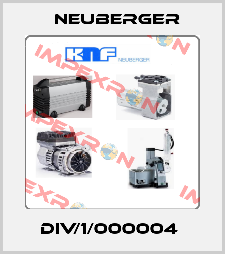 DIV/1/000004  Neuberger