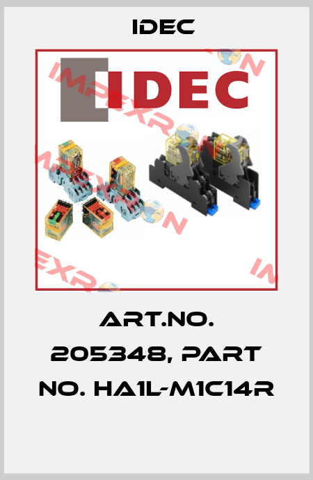 Art.No. 205348, Part No. HA1L-M1C14R  Idec