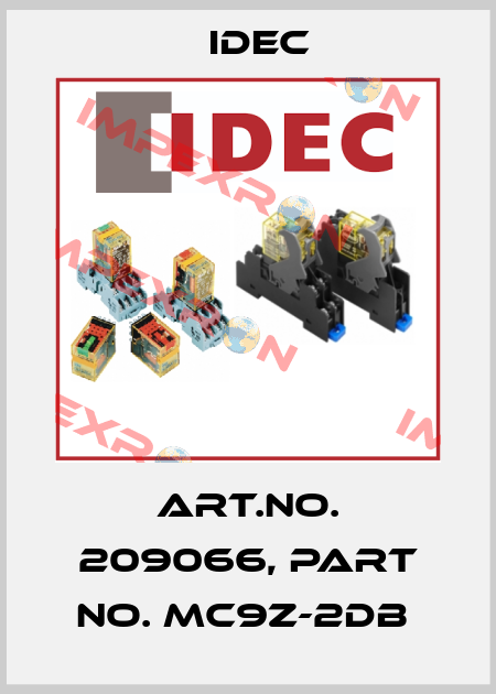 Art.No. 209066, Part No. MC9Z-2DB  Idec