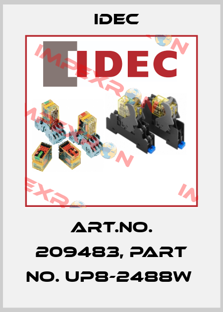 Art.No. 209483, Part No. UP8-2488W  Idec