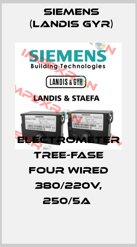 Electrometer tree-fase four wired 380/220V, 250/5A  Siemens (Landis Gyr)