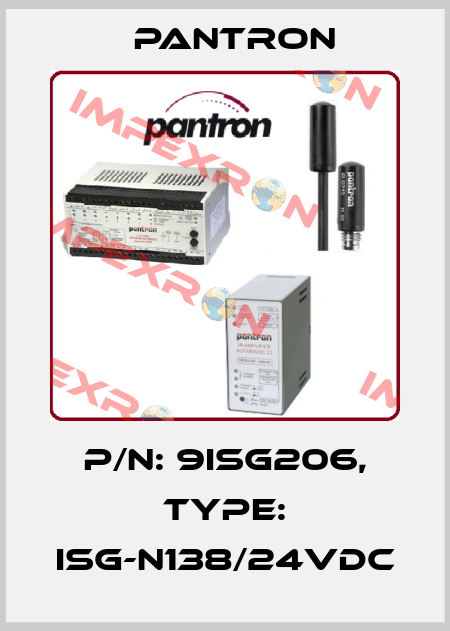 p/n: 9ISG206, Type: ISG-N138/24VDC Pantron