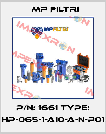 P/N: 1661 Type: HP-065-1-A10-A-N-P01 MP Filtri