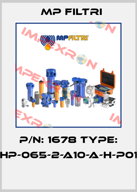 P/N: 1678 Type: HP-065-2-A10-A-H-P01  MP Filtri
