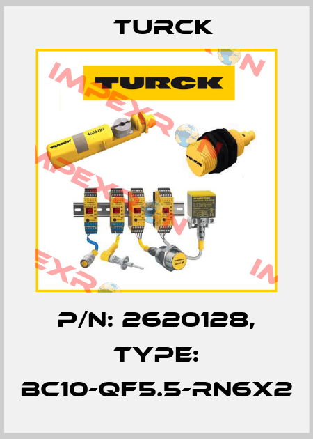 p/n: 2620128, Type: BC10-QF5.5-RN6X2 Turck
