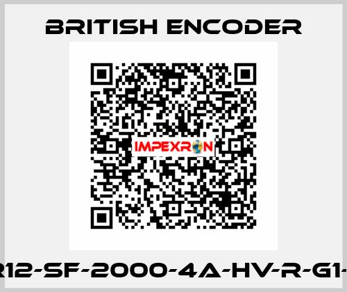260/2-R12-SF-2000-4A-HV-R-G1-HT-IP50 British Encoder