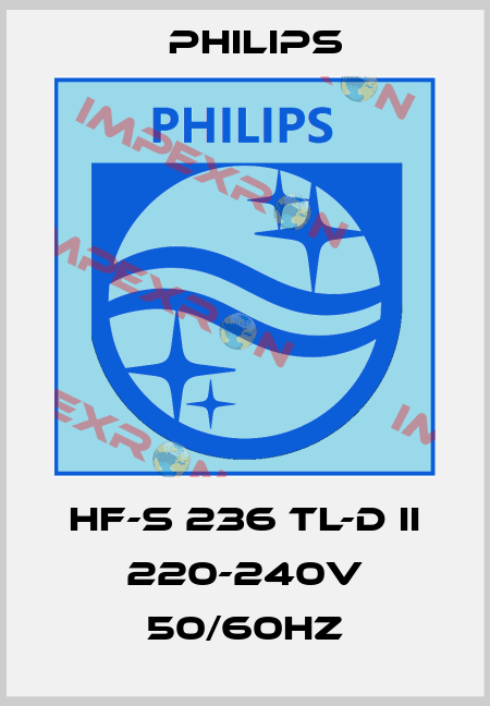 HF-S 236 TL-D II 220-240V 50/60Hz Philips