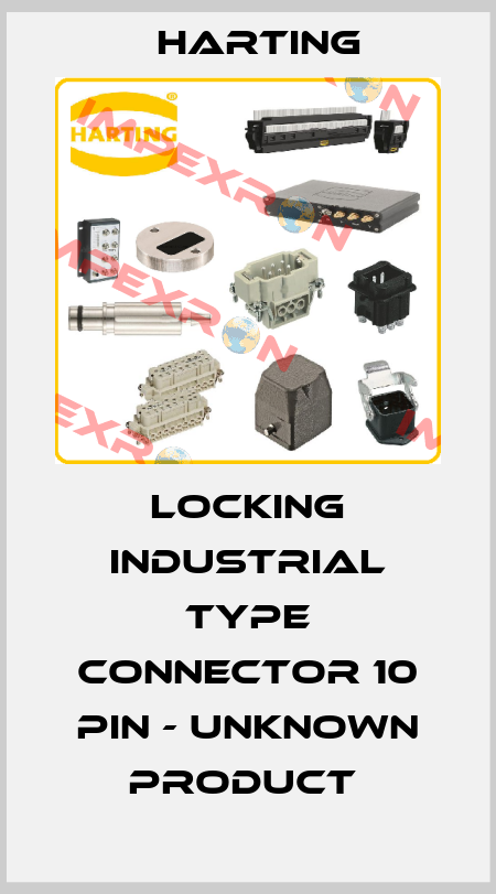 Locking industrial type connector 10 pin - unknown product  Harting