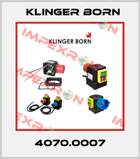 4070.0007 Klinger Born