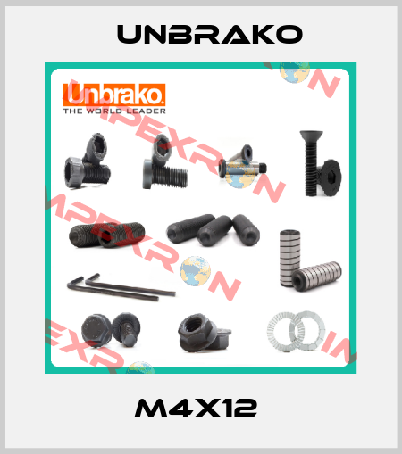 M4X12  Unbrako