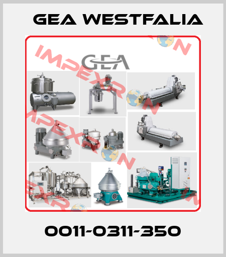0011-0311-350 Gea Westfalia